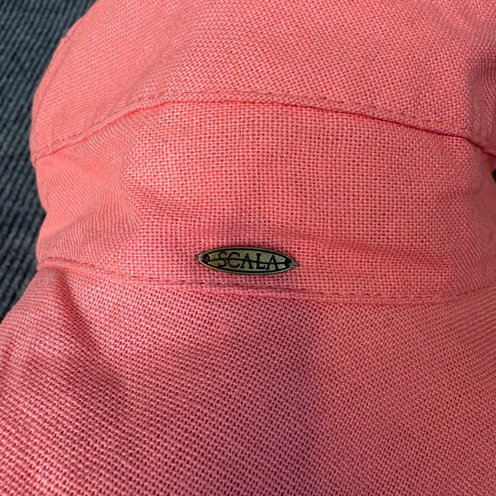 Scala Collezione Coral Wide Brim Sun Hat 100% Cotton Packable Adjustable OS - Picture 7 of 7